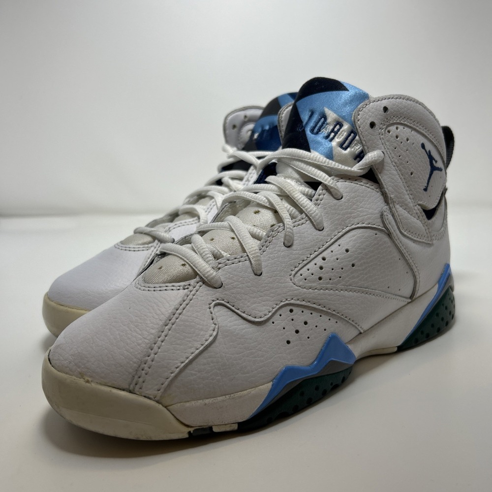 Nike Air Jordan 7 Retro 'French Blue' (GS) Sz 6Y Women's Sz 7.5 Wht   304774-107